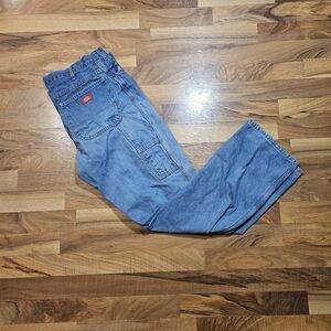 Dickies Carpenter Jeans 36x32 Blue Denim Workwear Utility